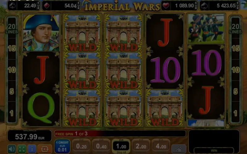 Free Games Online Slot Imperial Wars