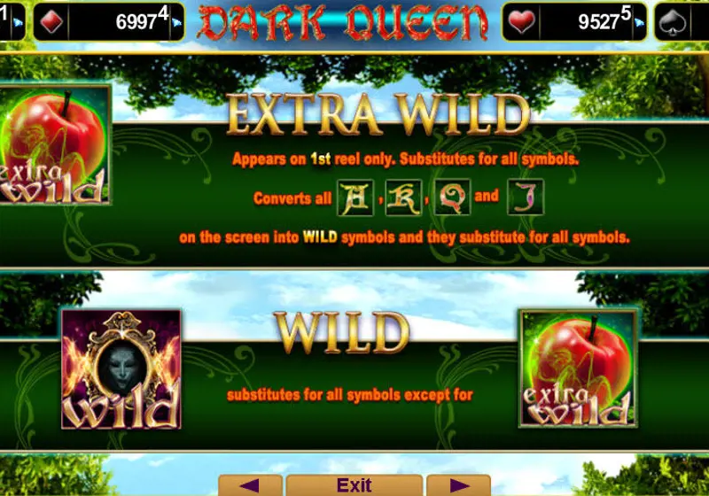 Uitleg Extra Wild Online Slot Dark Queen