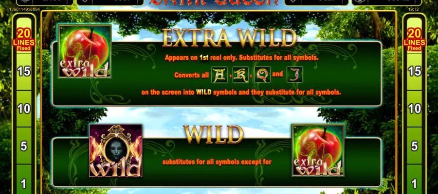 Uitleg Extra Wild Online Slot Dark Queen