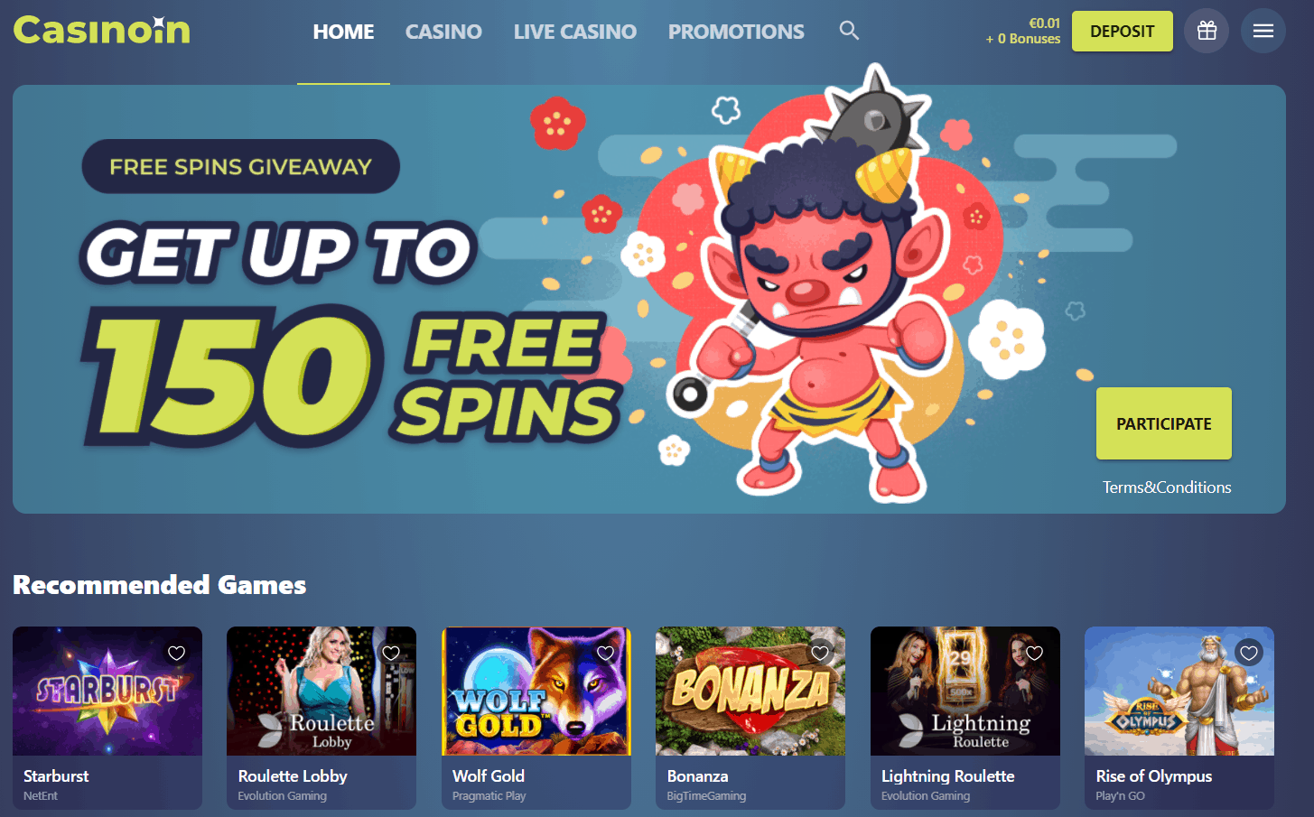 casinoin bonus