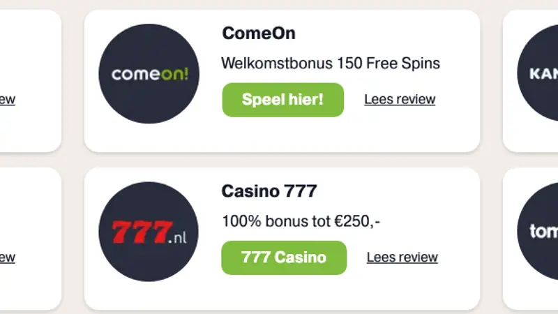 Favoriete Casino's Nederland