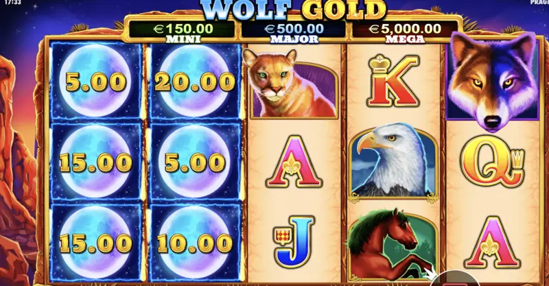 Wolf Gold Start Respin Feature