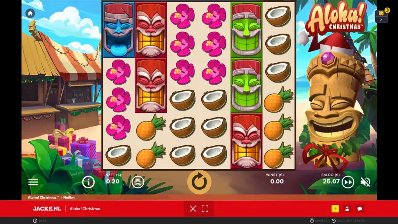 Aloha Christmas Slot Online Casino Netent Bonus