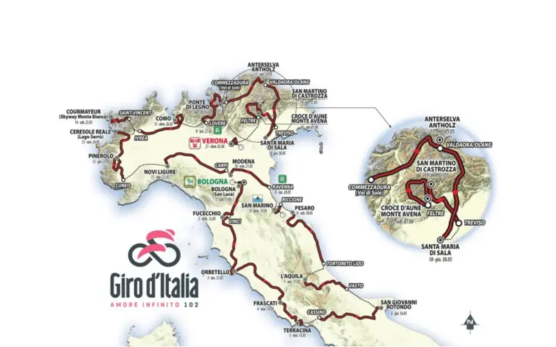 Giro 2019 Parcours