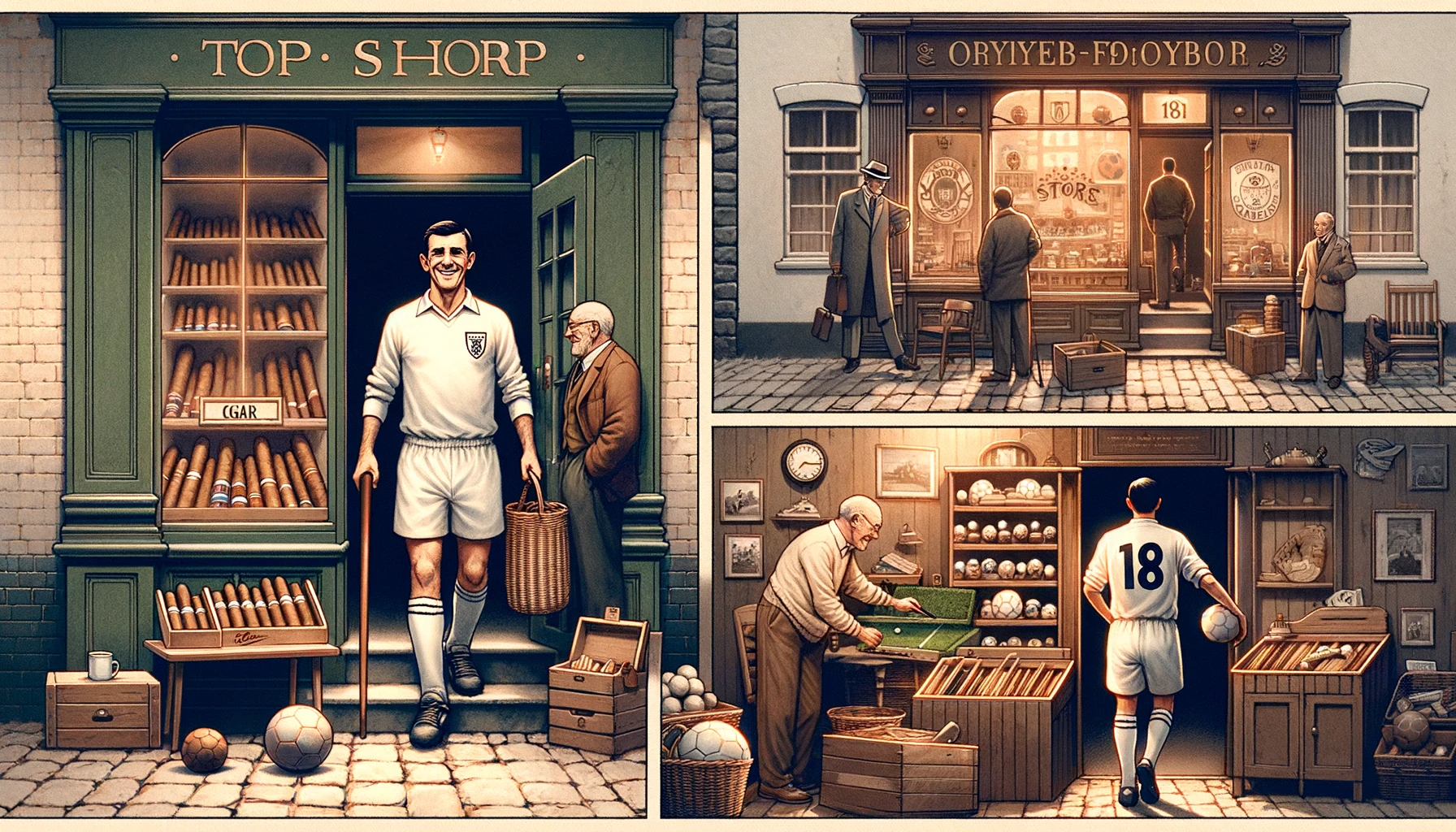 Voetbal Naar Sigaren Winkeltje