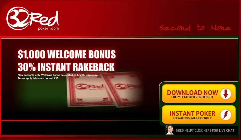 Pokeren Bij 32Red Casino