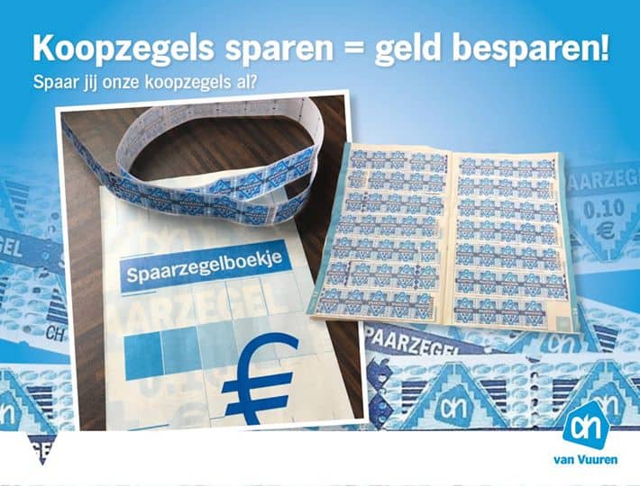 Koopzegels bij de AH voortaan digitaal, nog steeds 6% rente!