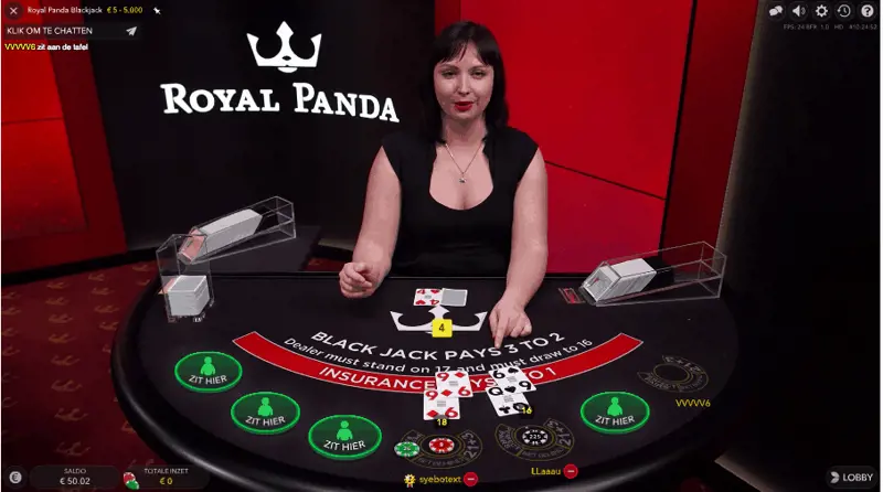 Blackjack Bij Royal Panda