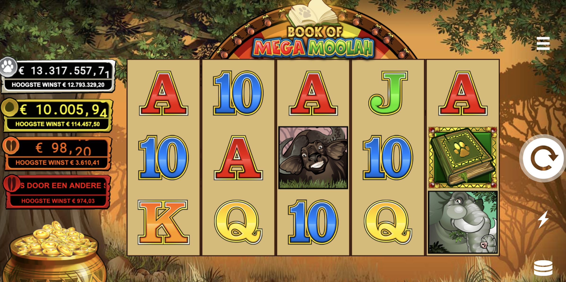 Mega Moolah Jackpot videoslot