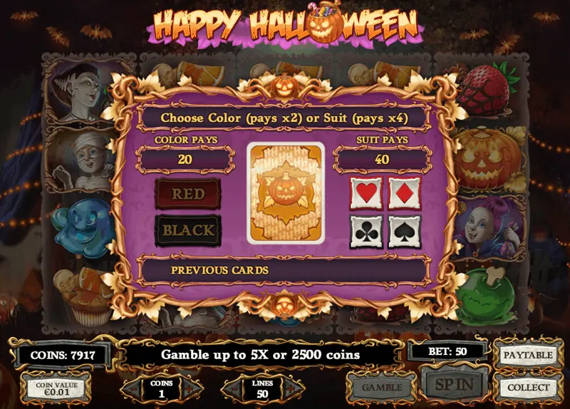 Happ Halloween Gamble