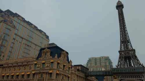 Ook in Macau is de Eiffeltoren op schaal nagemaakt
