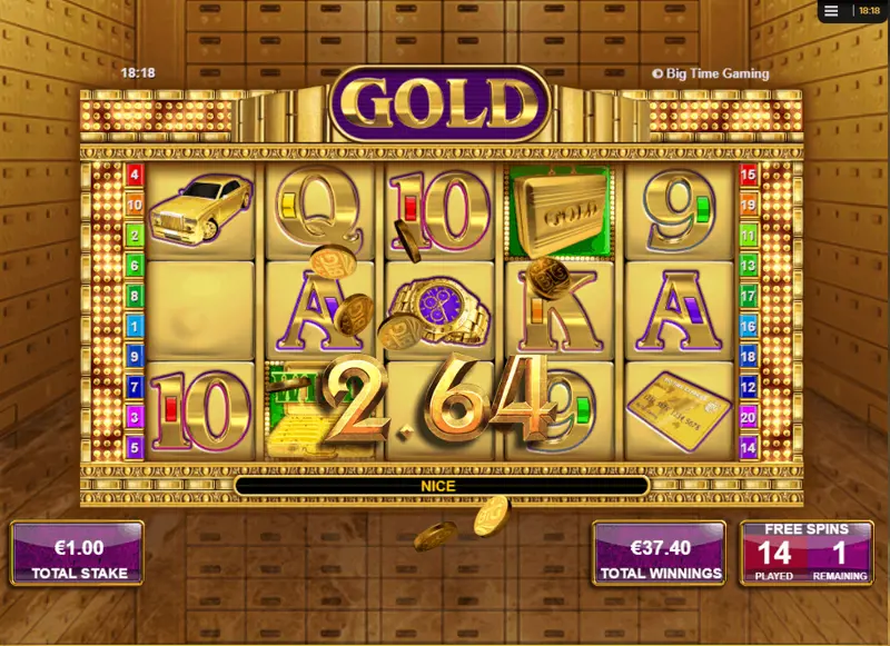 Gold Free Spins Win