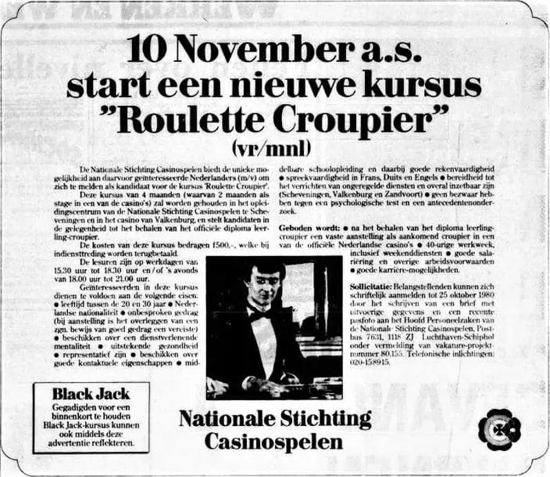 Advertentie Telegraaf 1980