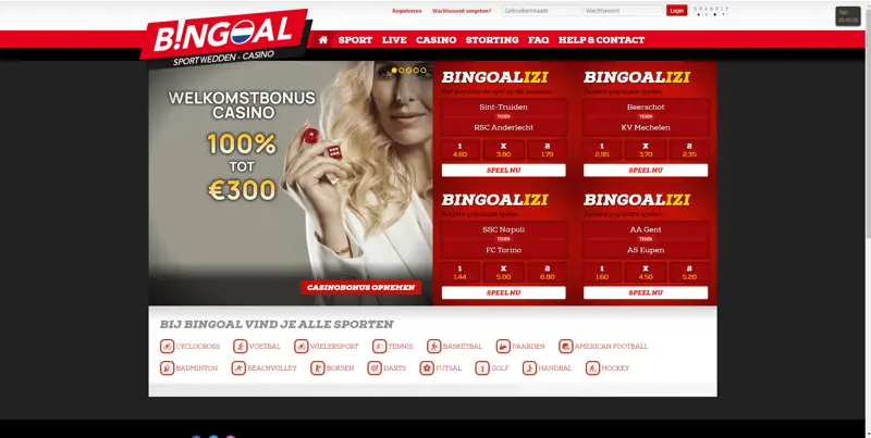 Bingoal Startpagina Incl Bonus