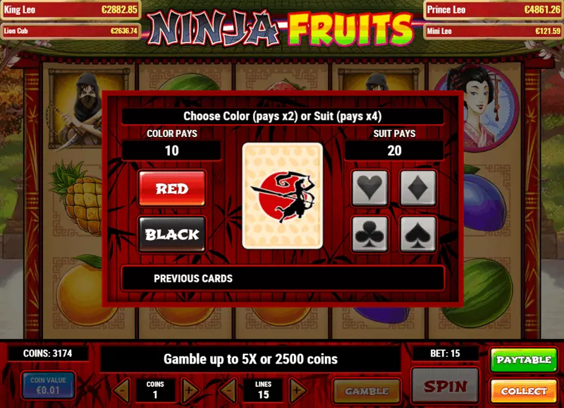 Gamble Ninja Fruits