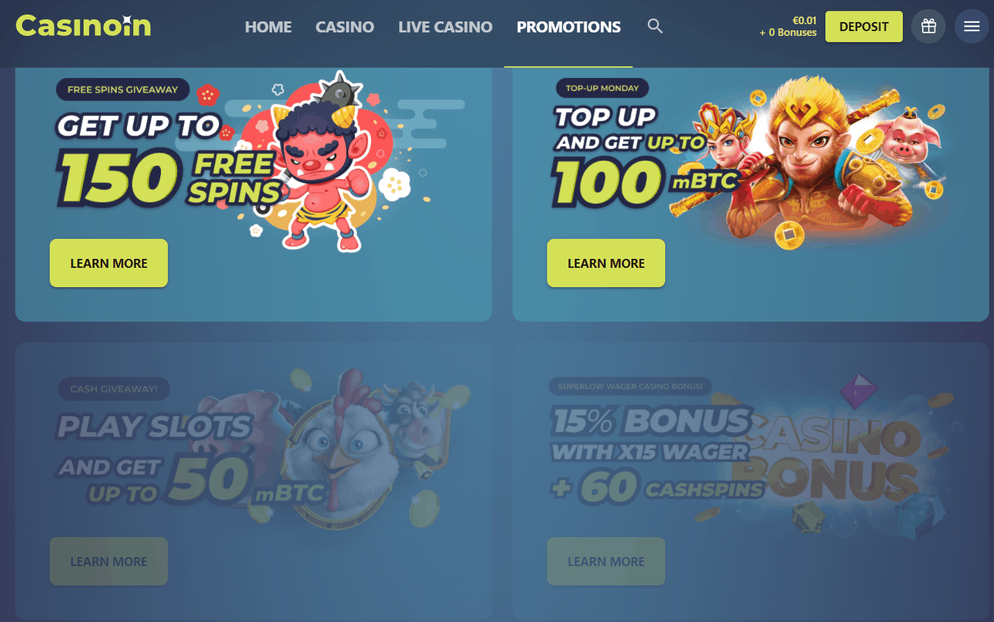 Promoties Bij Casinoin