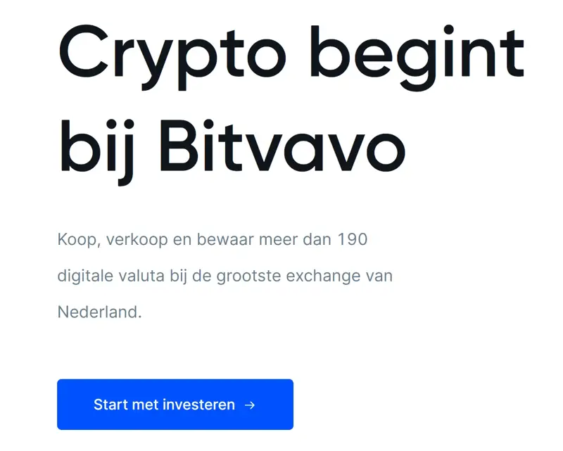 Crypto Start Bij Bitvavo