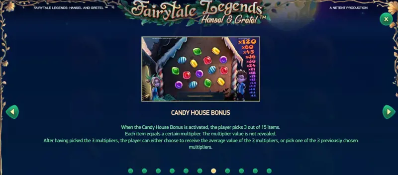Fairytale Legends Hansel Gretel Candy House Bonus