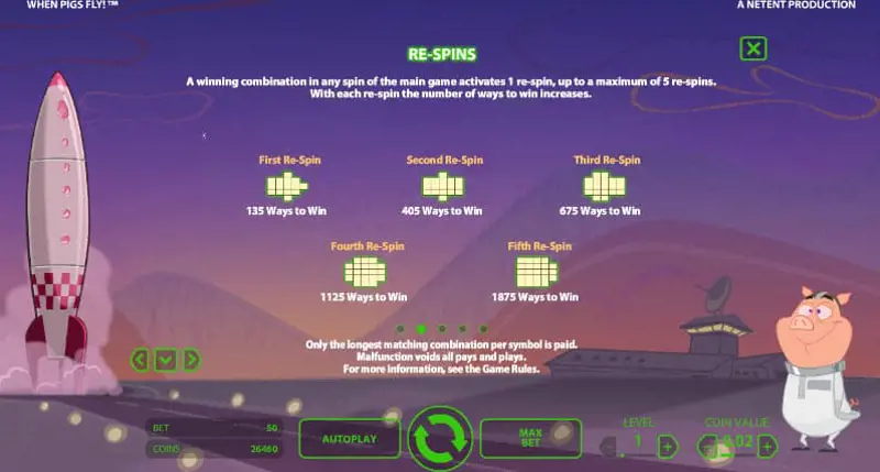 Uitleg Re Spin Online Slot When Pigs Fly