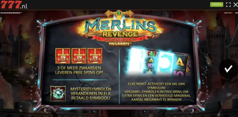 Merlins Revenge bonusspel