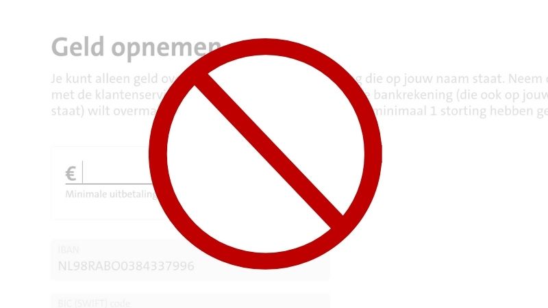 Uitbetaling Annuleren