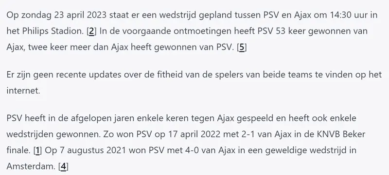 PSV Tegen AJAX