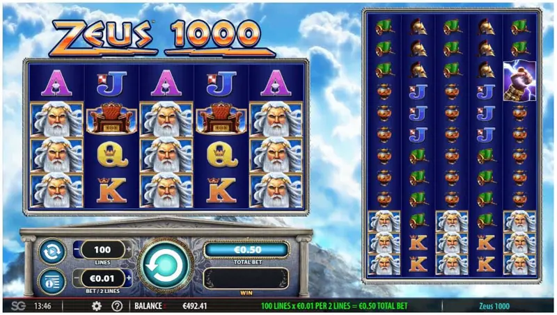 Gameplay Zeus 1000