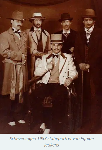 Scheveningen 1983 Statieportret Van Equipe Jeukens