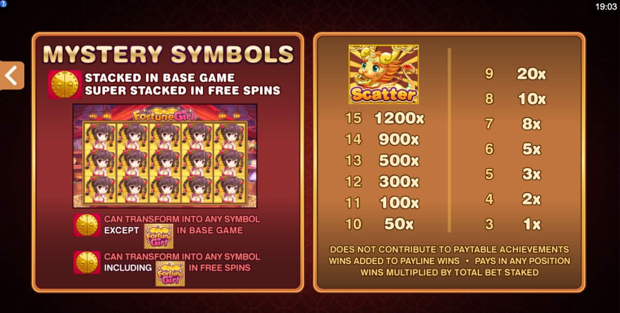 Mystery Symbols Online Slot Fortune Girl