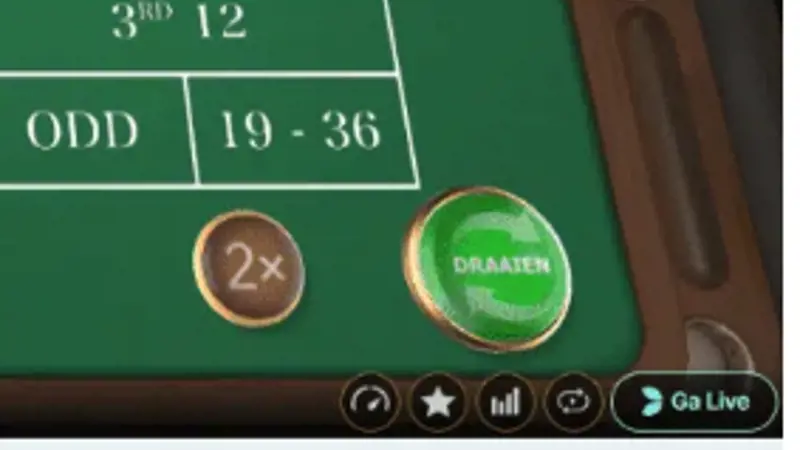 First Person Roulette Draaien Knop