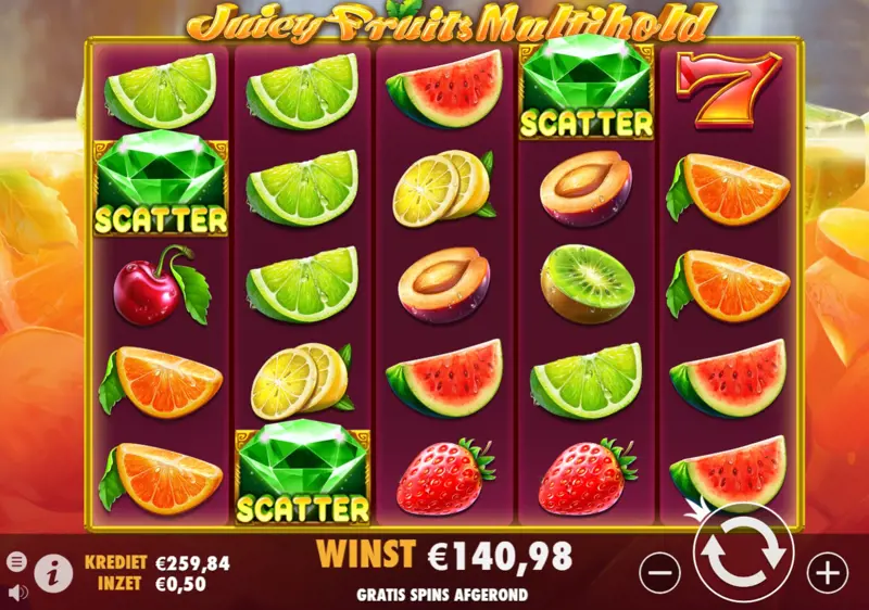 Juicy Fruits Multihold Pragmatic Play Bonus Scatter
