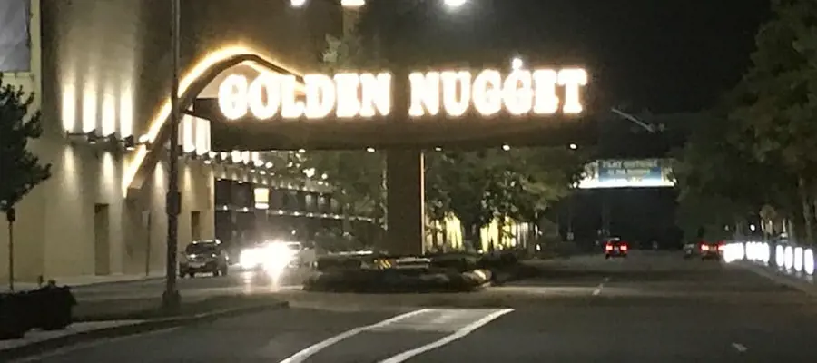 Golden Nugget Sign Atlantic City