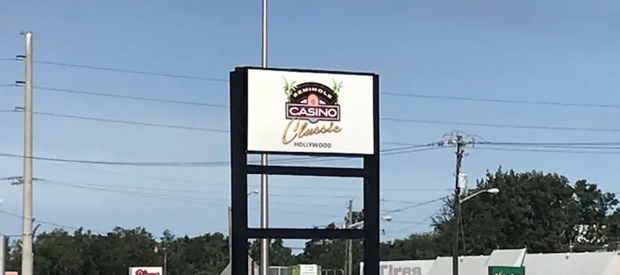 Seminole Casino Miami Sign