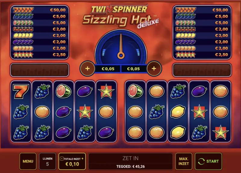 Twin Spinner Sizzling Hot Deluxe