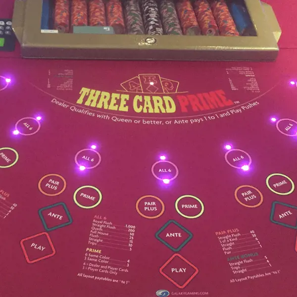 Three Card Poker Prime Speelveld