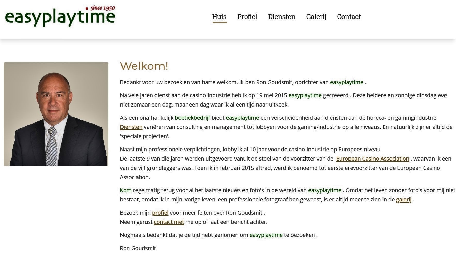 Ron Goudsmit Nog Altijd Actief Als Consultant