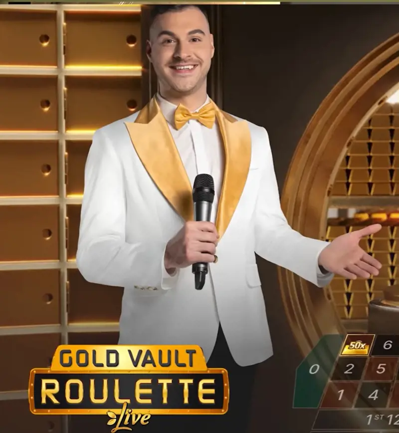 Presentator Gold Vault Roulette