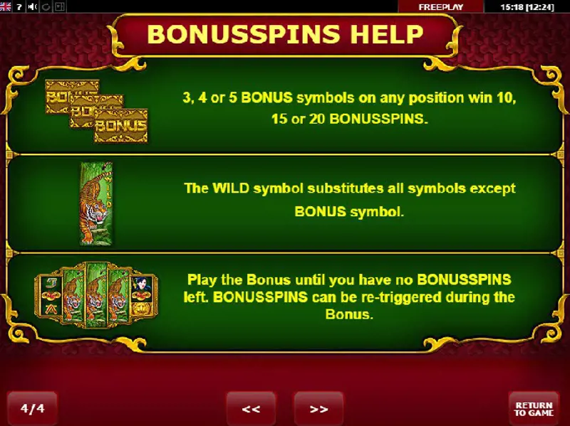 Uitleg Bonus Game Online Slot Grand Tiger