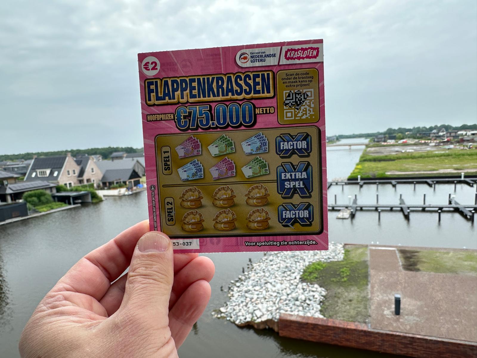 Flappenkrassen kraslot van de Nederlandse Loterij | Onetime.nl