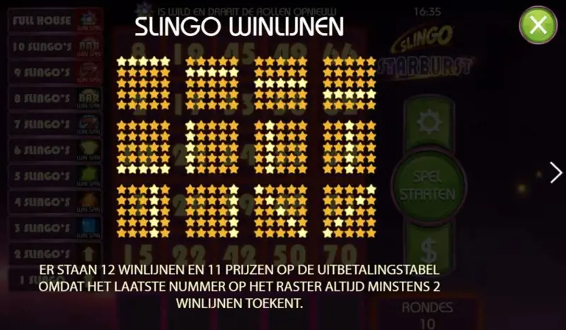 Slingo Winlijnen 1024X597