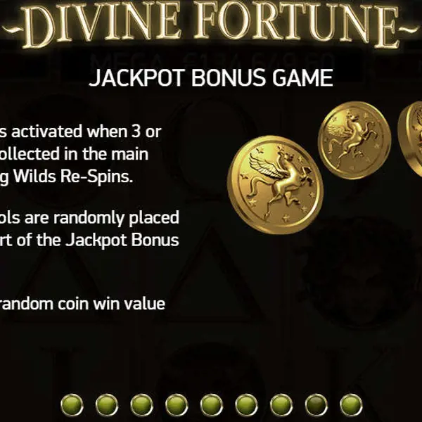 Jackpot Bonus Game Online Slot Divine Fortune