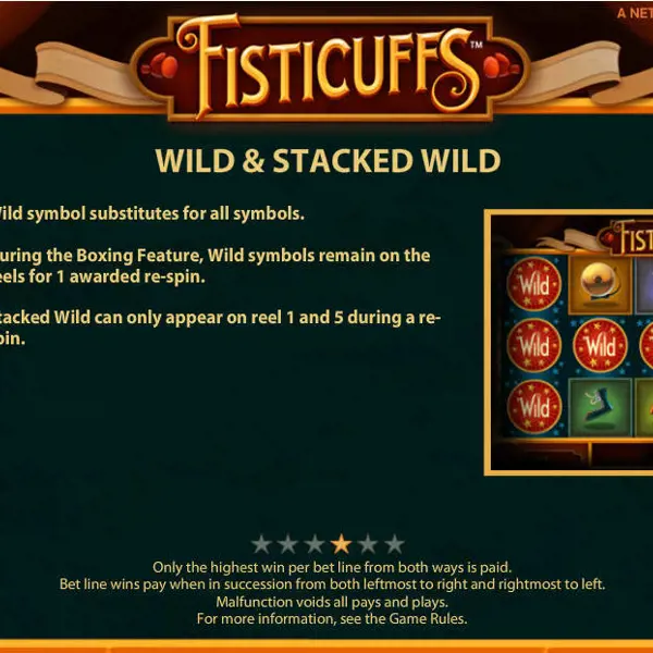 Stacked Wilds Online Slot Fisticuffs
