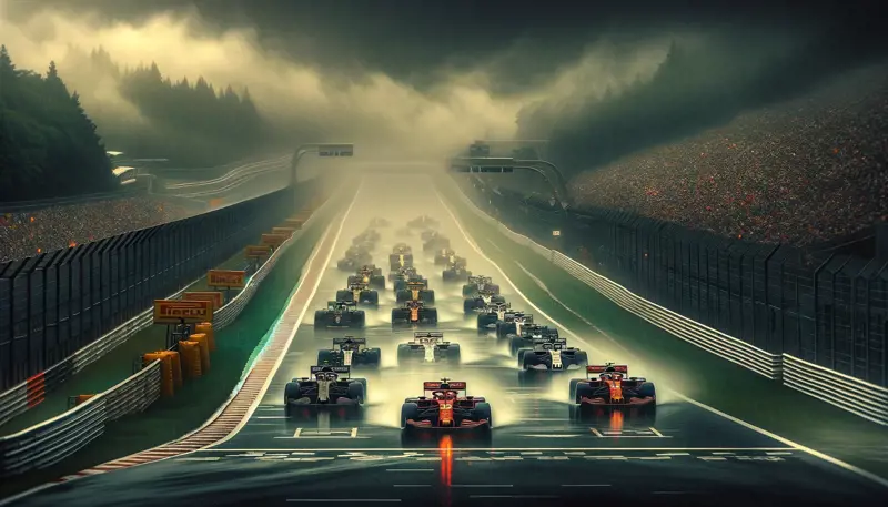 F1 In De Regen Suzuka