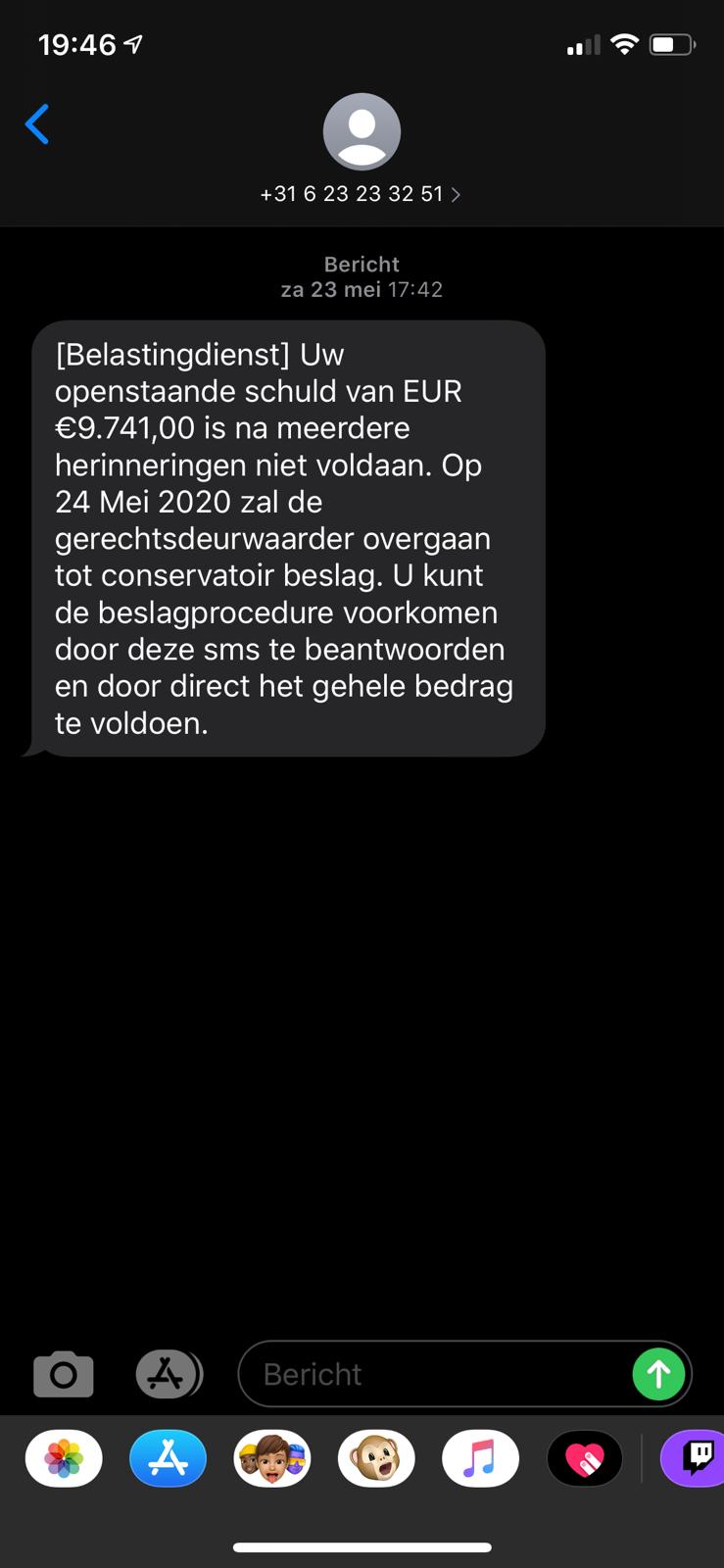 Belastingdienst Sms 1