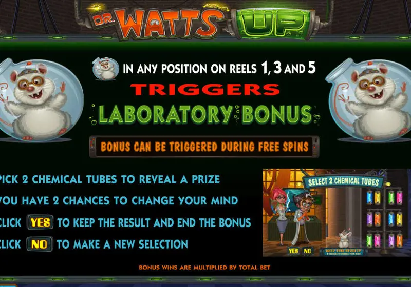 Uitleg Bonus Game Online Slot Dr Watts Up