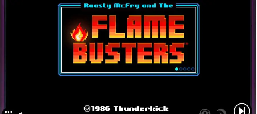 Flame Busters Titelscherm