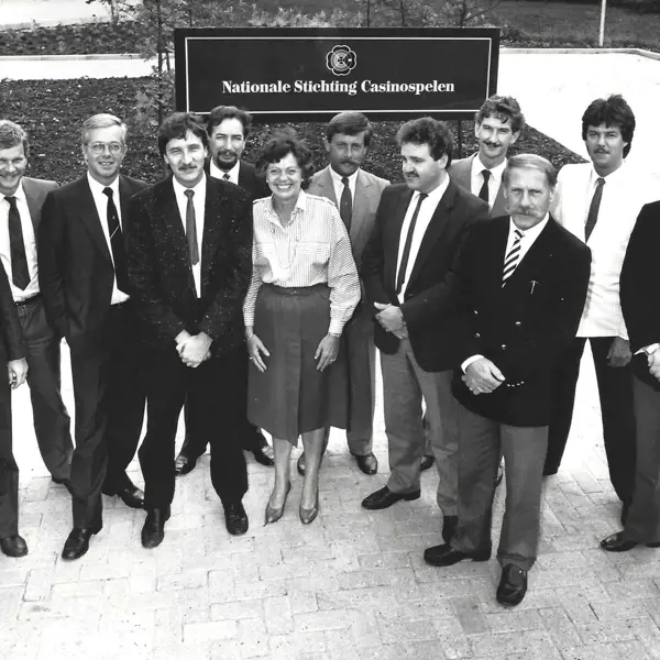 Hoofdfoto Hans Otto Zeitz Ondernemingsraad Nationale Stichting Casinospelen 1984
