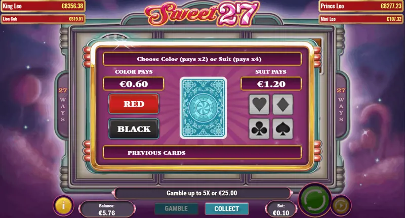 Sweet 27 Gamble Collect