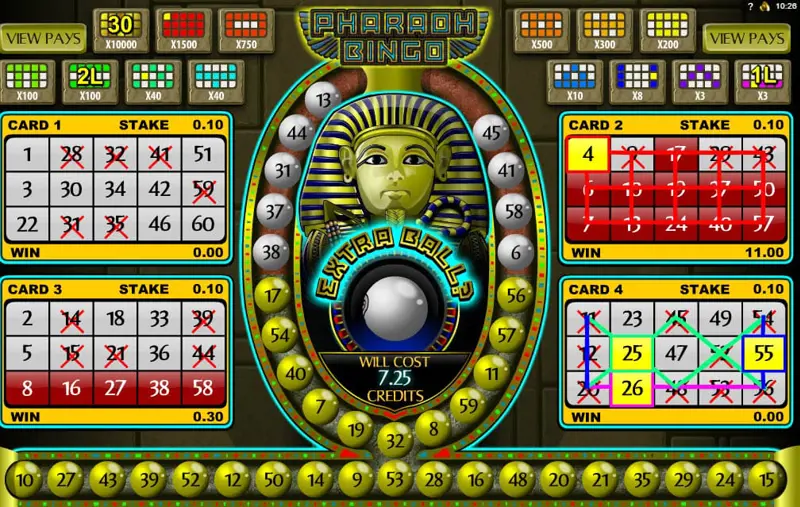 Nog 1 Nummer Casino Spel Pharaoh Bingo