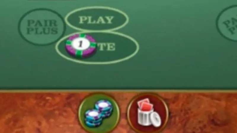 3 Card Poker Play Button